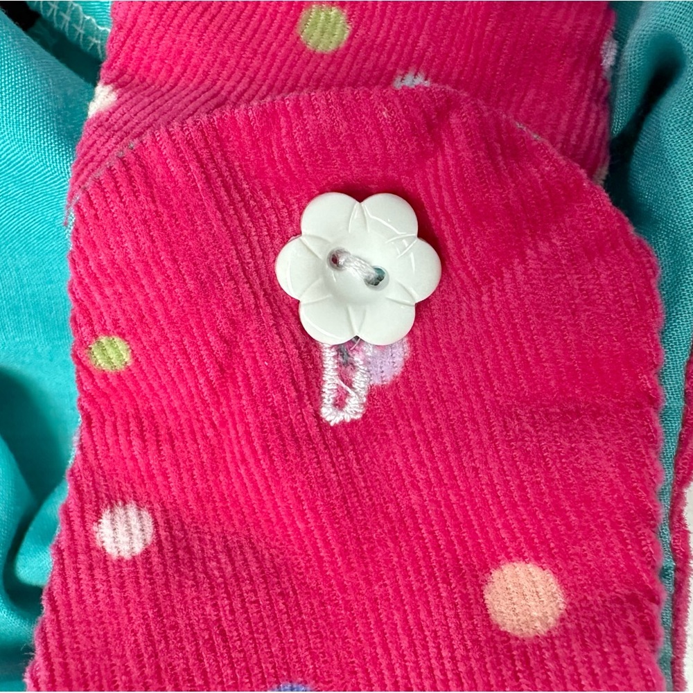 Pink polka dot bunny dress 2T - Picture 7 of 11